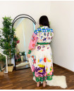 modest colourful dress